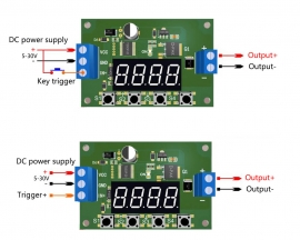 DC 5V-30V Multi-Function Trigger Cycle Timer MOS Delay Controller Module Power-ON Control Switch